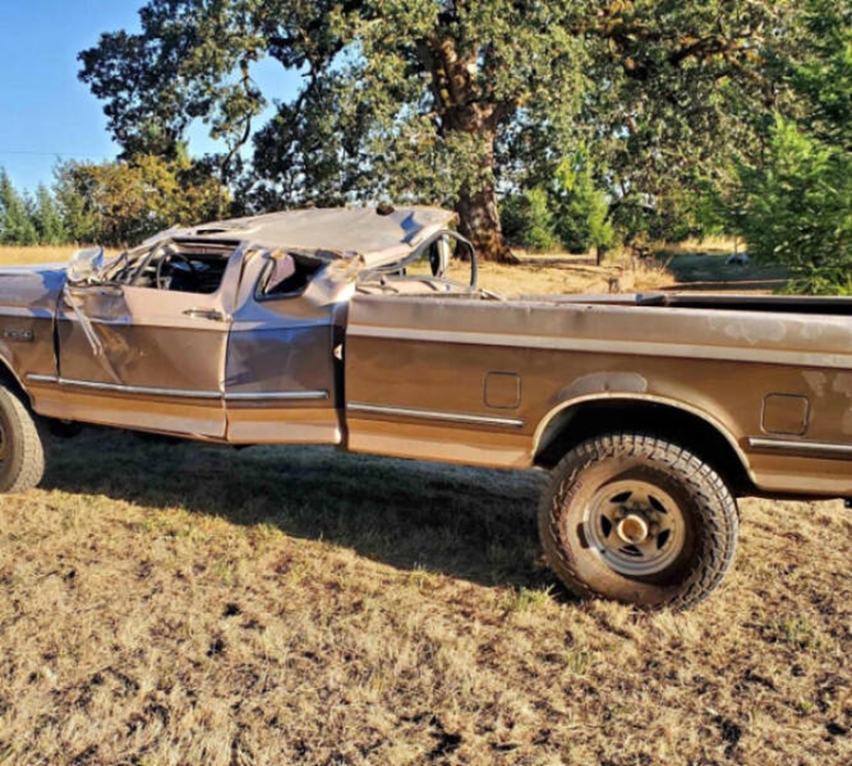 “This is what happens when you let someone borrow your truck.”