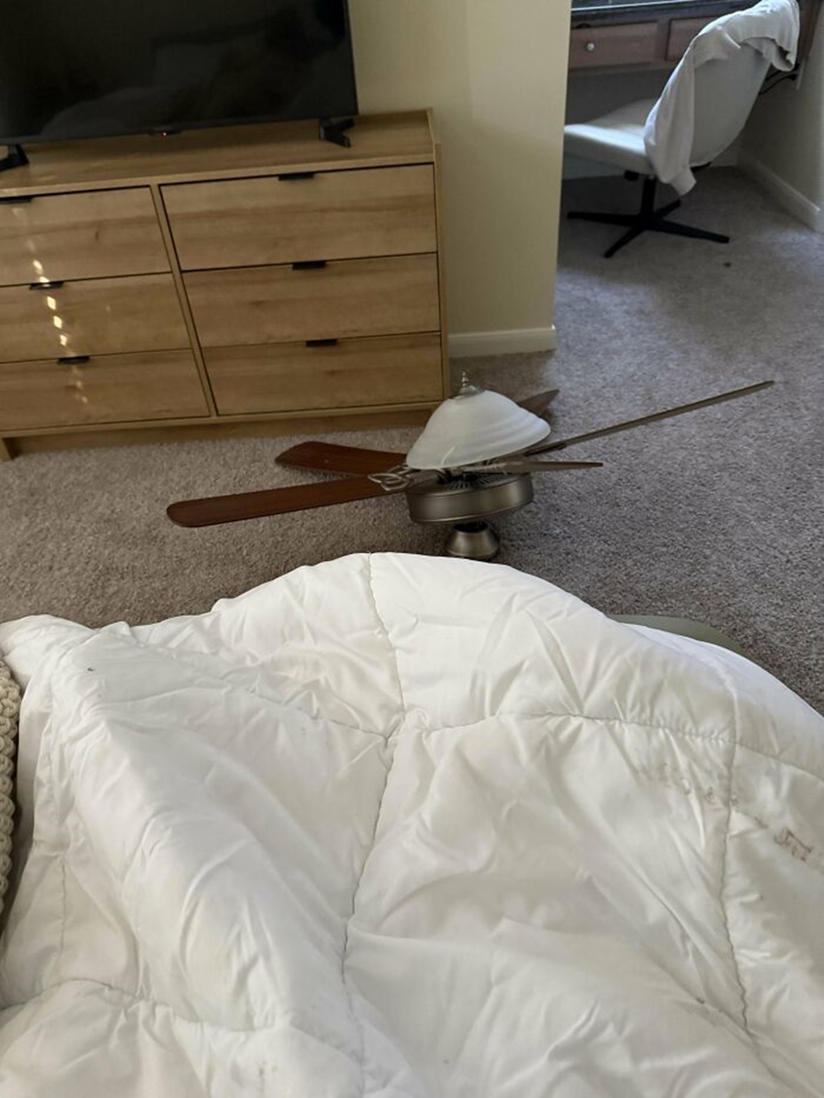 My Ceiling Fan Fell On Me While I Was Sleeping