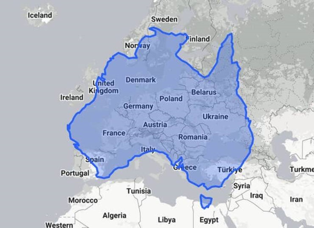 Australia is really, really big: