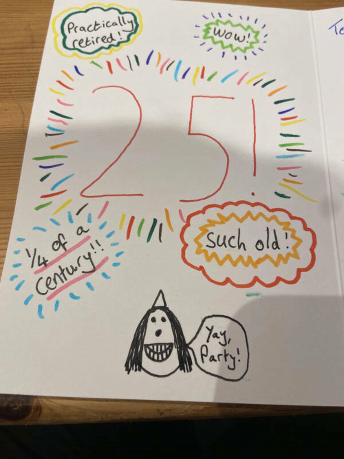 “Tried to do a fun doodle in my girlfriend’s birthday card, ended up drawing demonic nightmare fuel instead.”