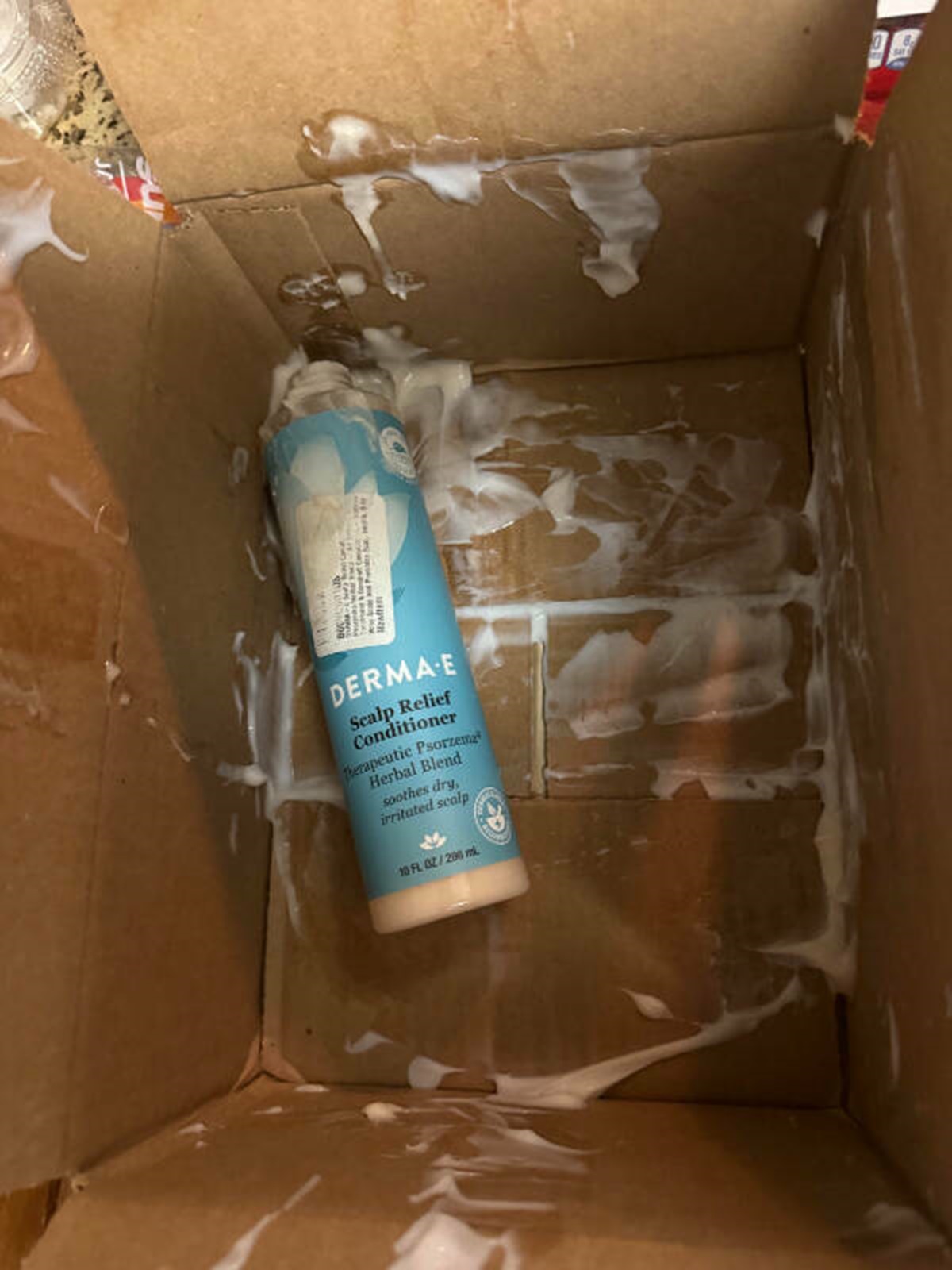 “Amazon mailed me an open bottle of Conditioner.”