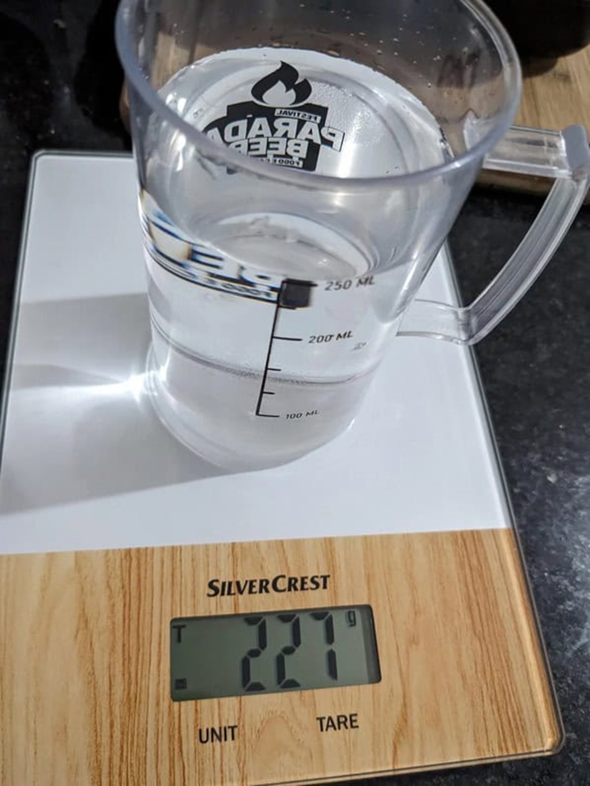 “Went to a beer festival with standardized cups, turns out the 250ml mark was only around 227ml.”