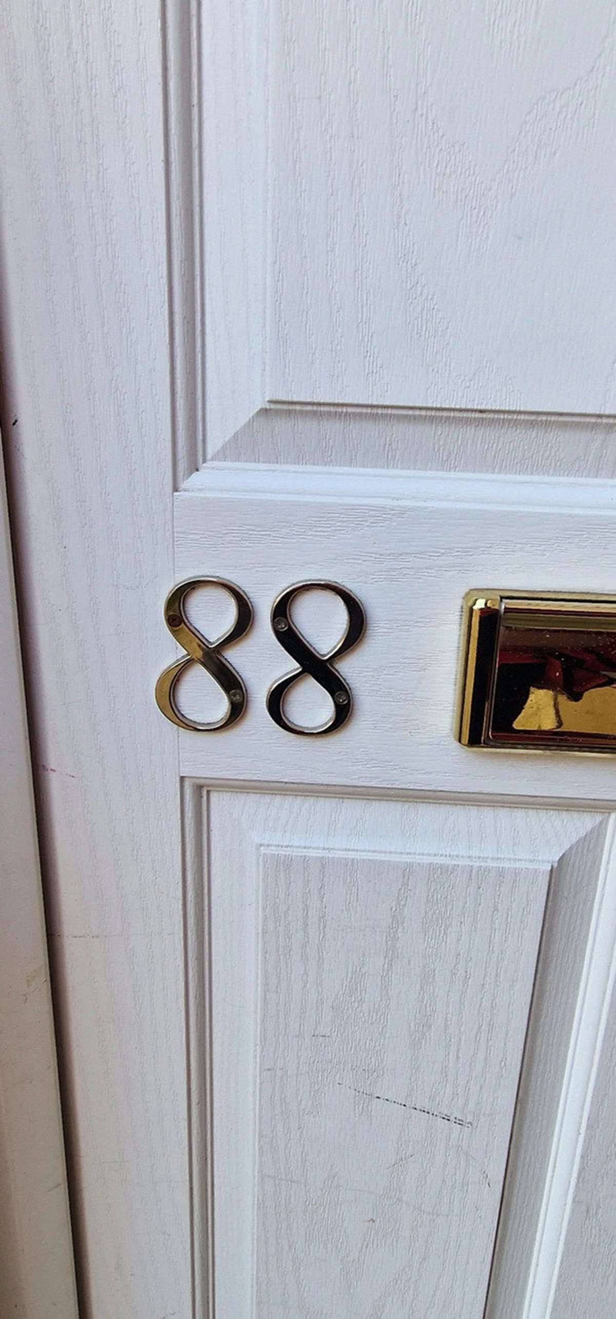 “One of the 8’s on this door number which I frequently deliver to is upside down.”