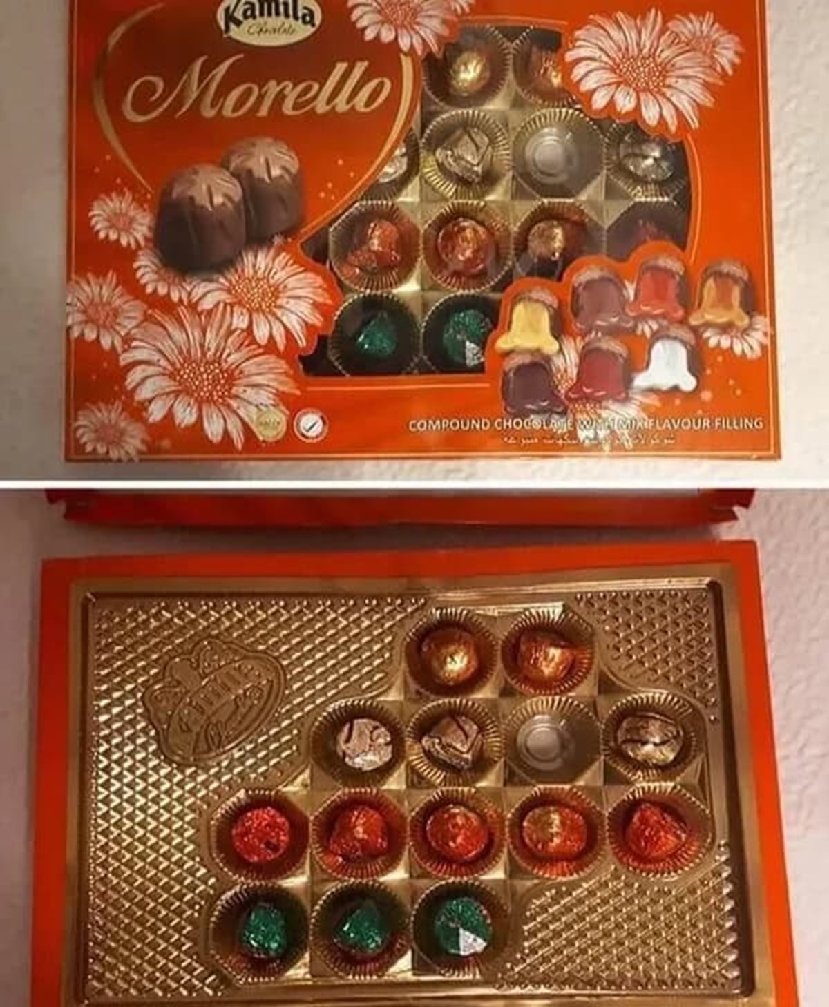 “The design of this chocolate box was made to make you think there are more chocolates than there actually is.”