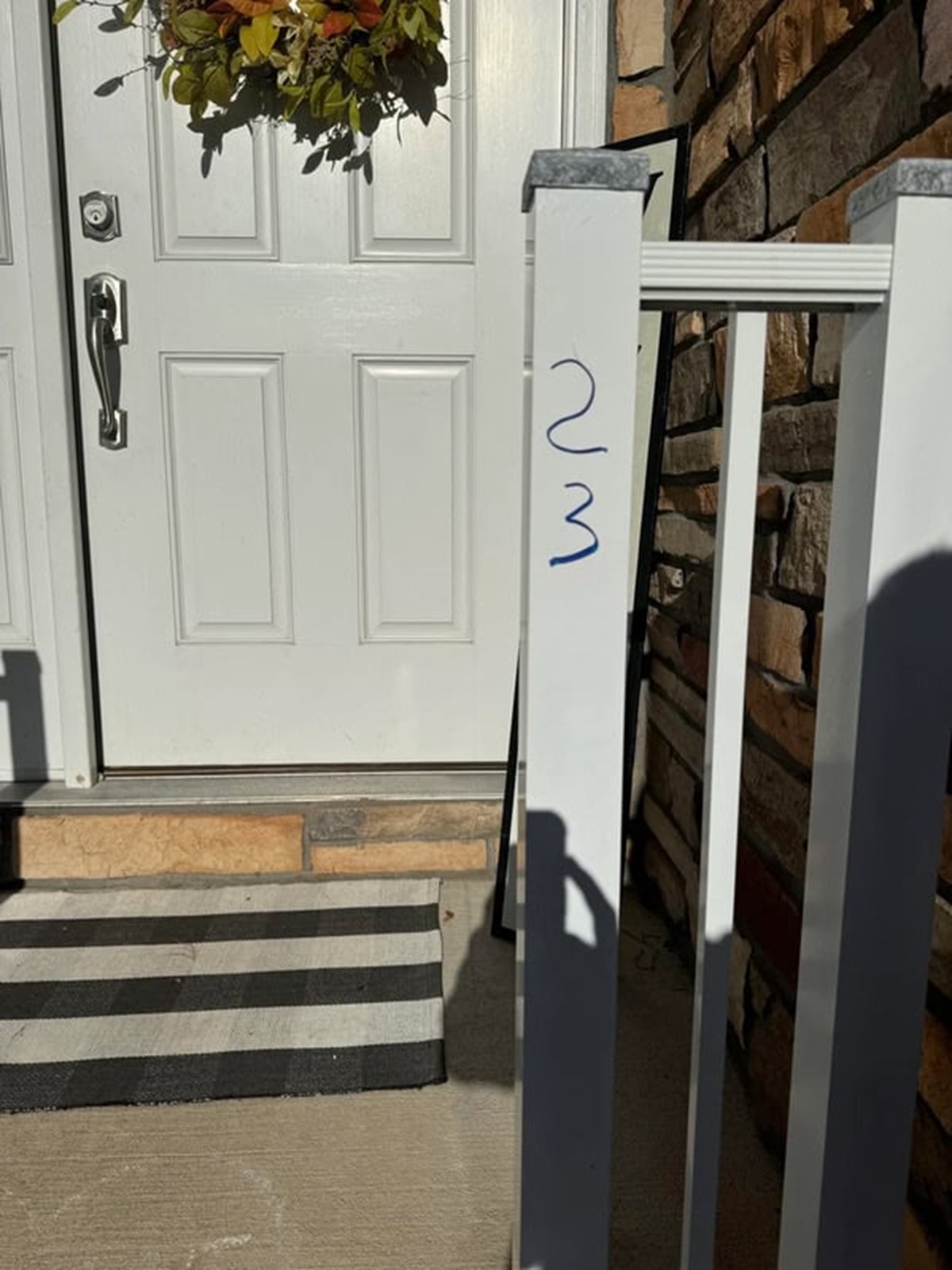 “Amazon driver wrote on my porch railing with a sharpie”