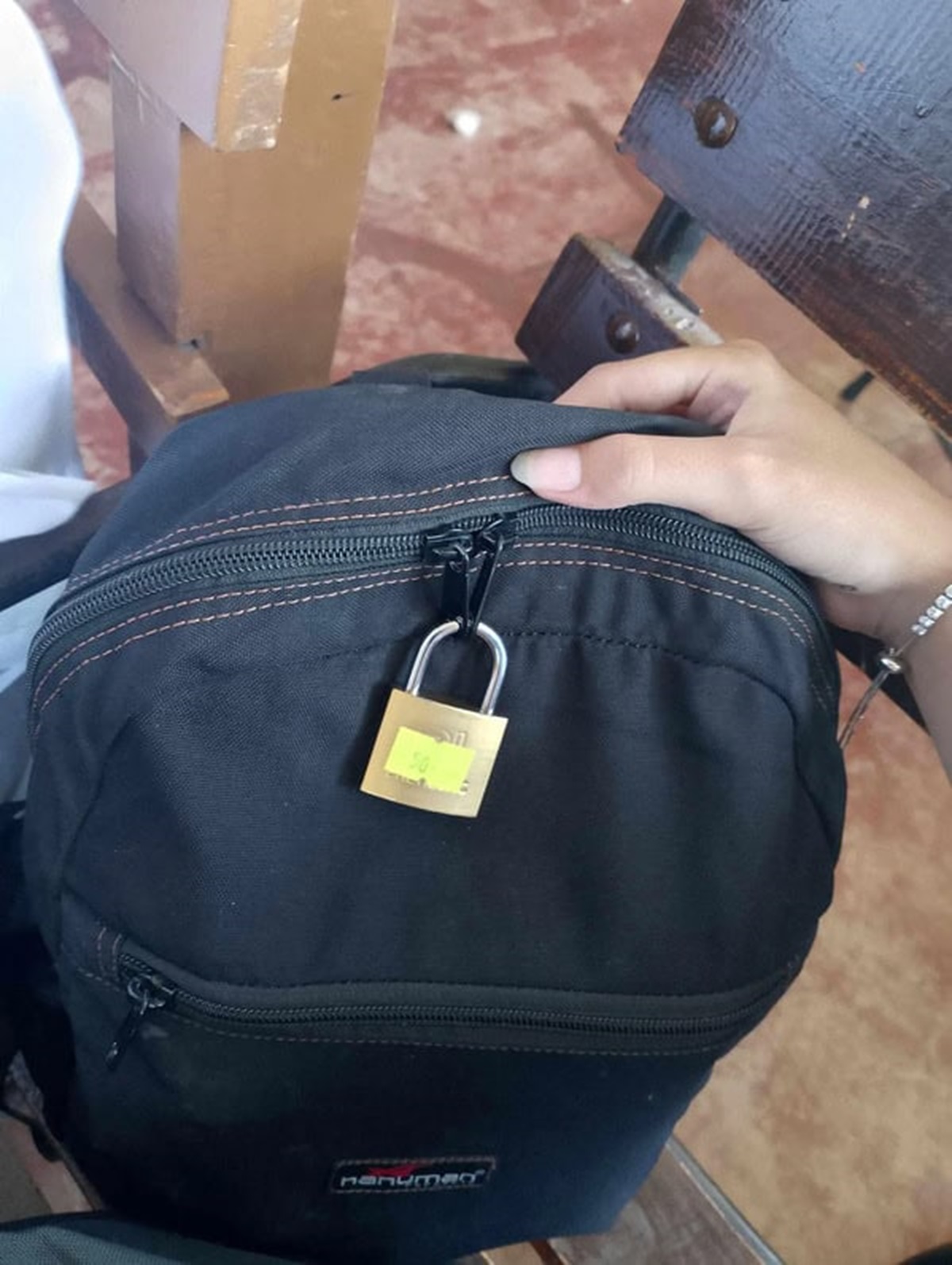 “Someone had attached a padlock on my bag resulting in me having to wrench the f-ck out of it mid-class.”