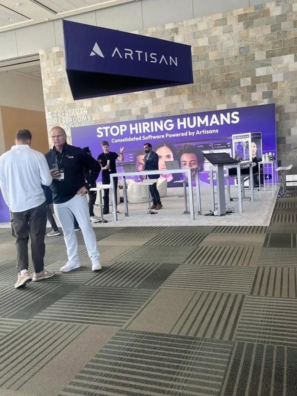 “Hired humans telling you to stop hiring humans”