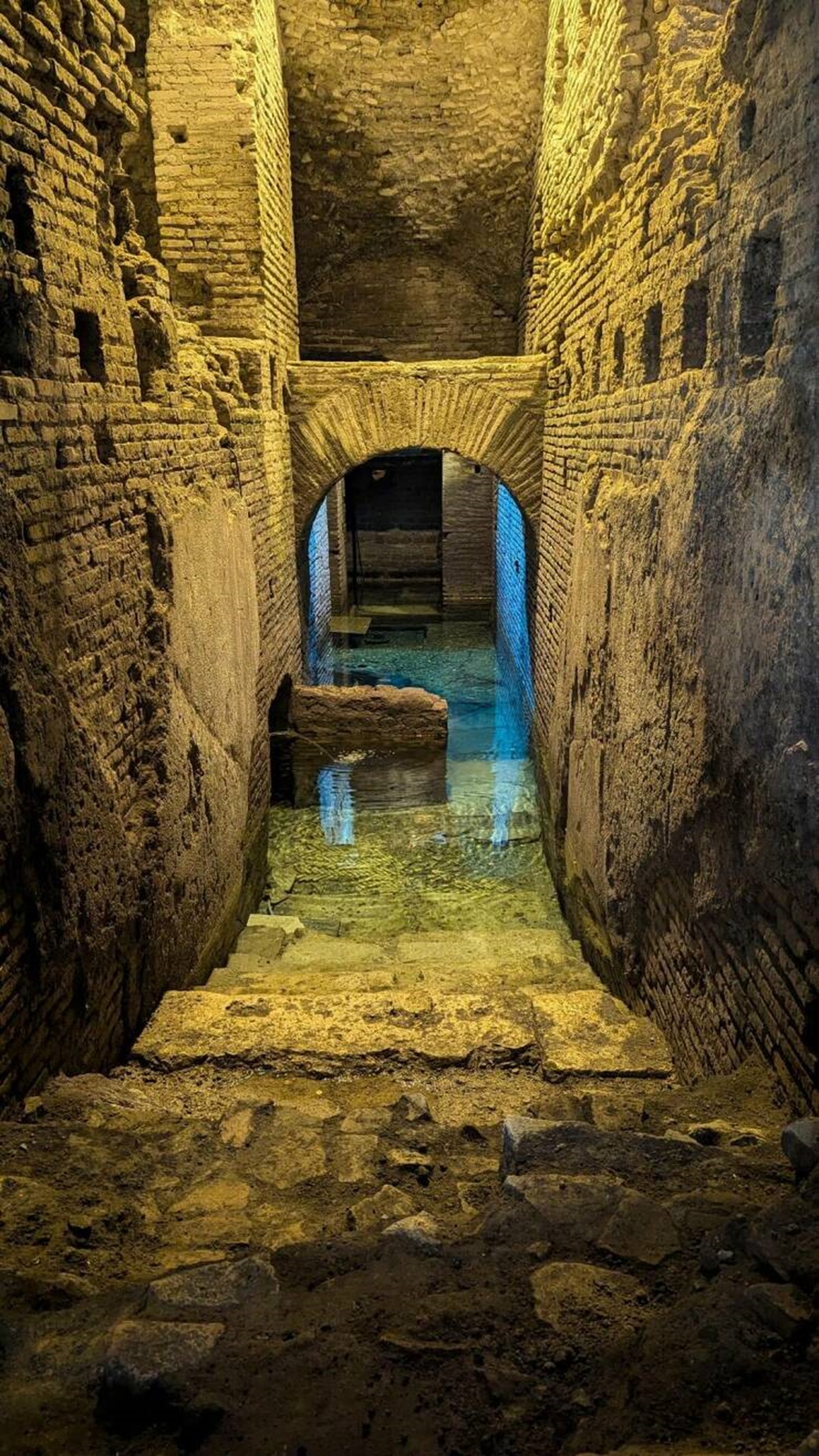 "In Italy, under the Trevi Fountain there's a huge Roman house that's been excavated."