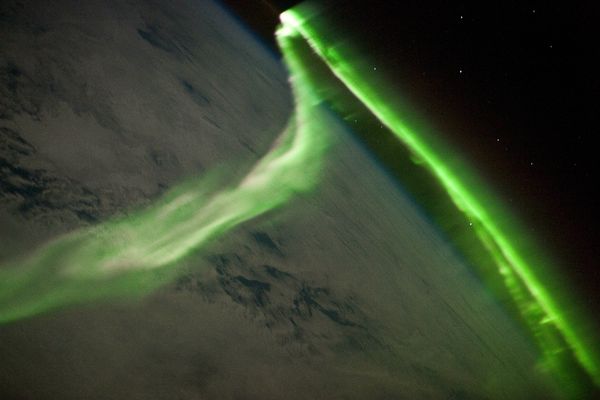 Aurora Borealis during geomagnetic storm