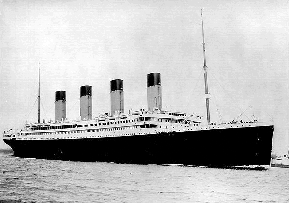 At the time of it's completion, the Titanic was the largest moving mad made structure ever built.