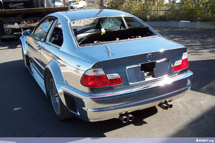 BMW M3 with Full Chrome Paint