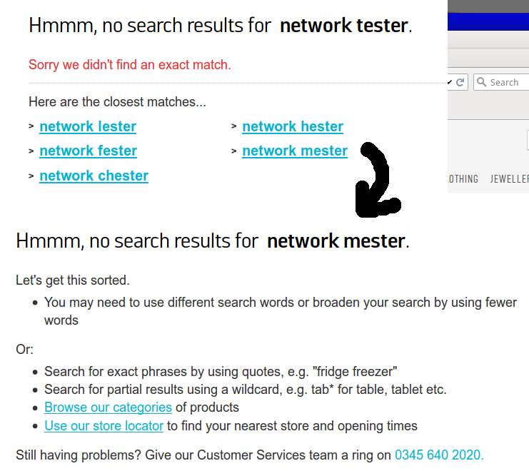 No such thing as a "network tester"?  Why not search for a "Network Mester" instead?  FAIL.