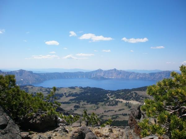 A picture of Crater Lake from the view on top of Mt. Scott. Summer of 2009.