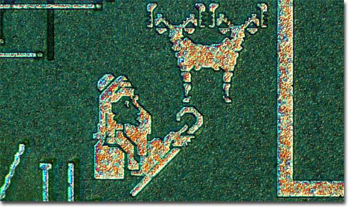 In a burst of symbolism, Intel engineers crafted an image of a shepherd looking after a two-headed ram. The real purpose of the Intel 8207 chip: a dual-port RAM (random access memory) controller. 