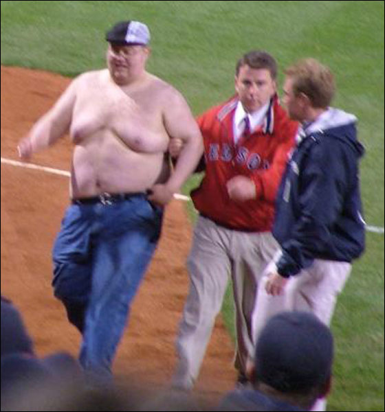 Shirtless Sports Fans Who Shouldn't Be