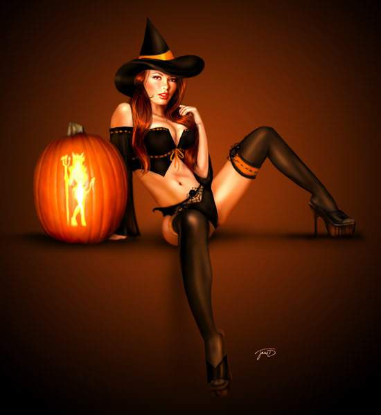 Sexy witch. 