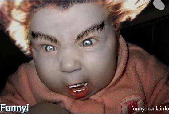 this baby has been photoshoped before but this is my version of the baby needles kane from the twisted metal