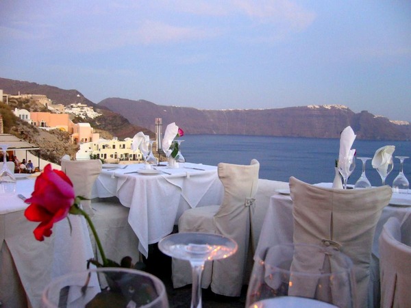 Santorini is by far one of the most romantic places in Europe, so it's not really difficult to set up a business that makes it to the 'World's Most Scenic Restaurants' list. Ambrosia is definitely one that deserves the title, and it's not only thanks to its cozy atmosphere, unique decor, and fantasy-like views of the volcanic sea caldera. The food and service are said to be excellent, so you don't have to compromise on quality for the sake of beautiful surroundings. Candlelight, rose petals, stars above your head and food that's really tasty - can you really ask for more?