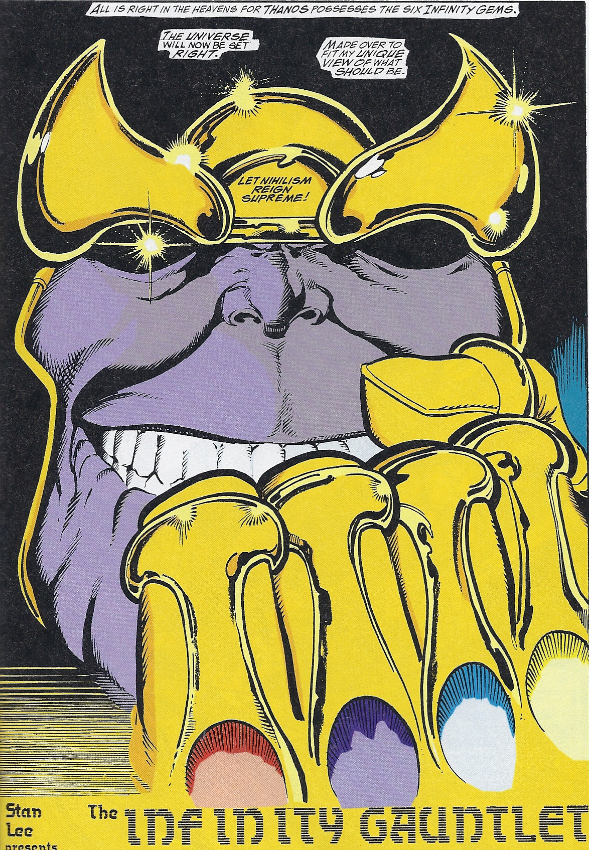 If you keep watching after the credits of the Avengers, you will see this face, Thanos the Mad Titan