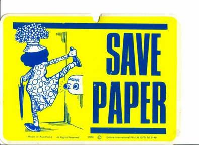 save the world.
save paper.
