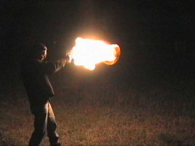 a desert eagle being fired