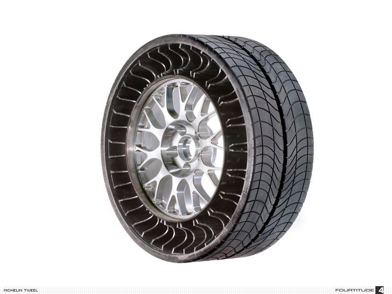 New See Through Airless Tires