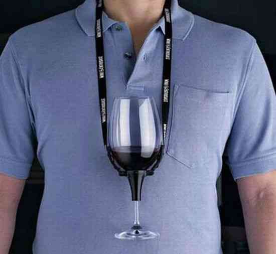 For the hand talker who believes a wine glass handicaps his game.