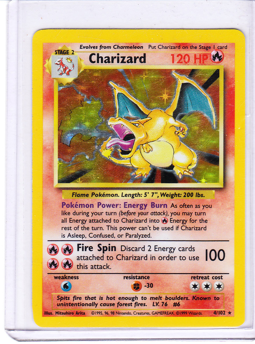 this is the pokemon card charizard