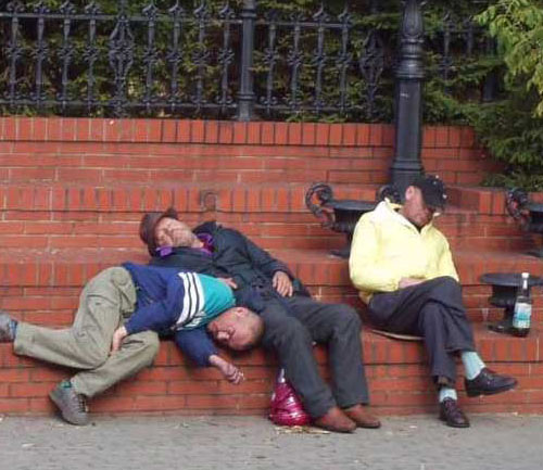 Wasted Homeless Guys