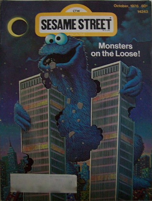 sesame street cookie monster 1976 - 60 tw Sesame Street Monsters on the Loose! Milli