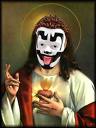 Who ever painted this is an asshole 2 christianity...It is c00l that they transformed jesus in to shaggy2dope... surreal artists... what can u do.