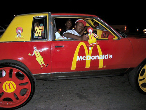 Only an asshole would customize their whip with a mcdonalds theme