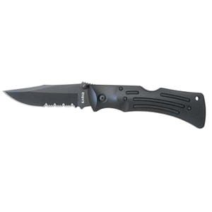 Ka-bar Mule, This knife is a workhorse made for bad guys...It's a classic lockback design altered, with great jimping, a high pocket clip for stealth and rubber strips for grip. tight!