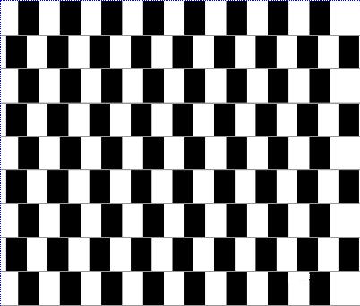 The lines are horizontal