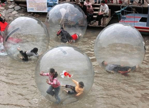 Bubble Ball water walking
