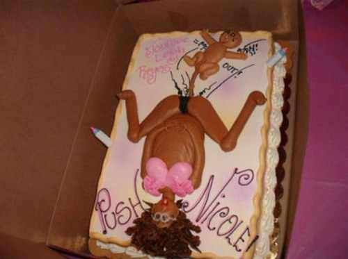 worst baby shower cake