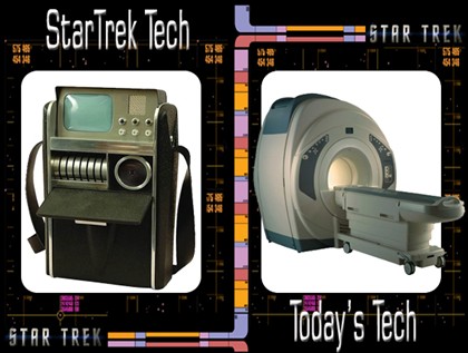 'Star Trek': Medical Tricorder versus Today: MRI Scanner