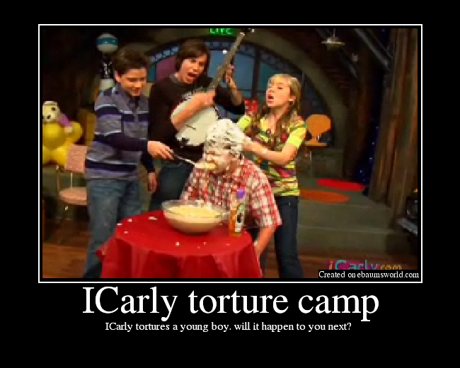 ICarly tortures a young boy. will it happen to you next? 