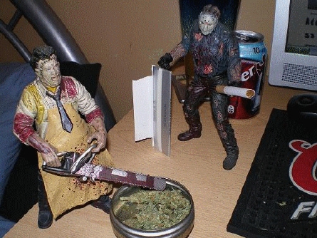 Leatherface And Jason getting stoned