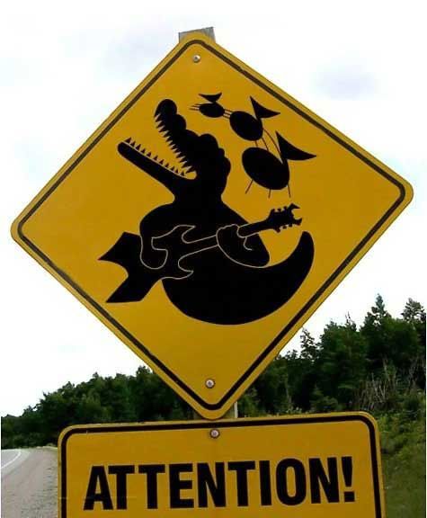 ... when you come across those guitar playing, singing alligators?