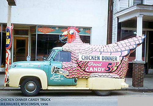 And here's their advertising truck ... similar to the Weinermobile ... lol