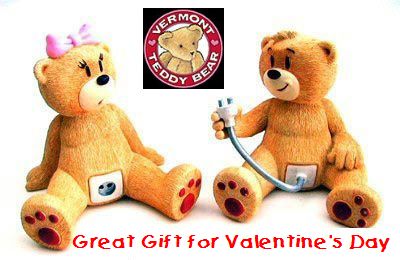 How bout' a couple of Vermont Teddy Bears for your honey?