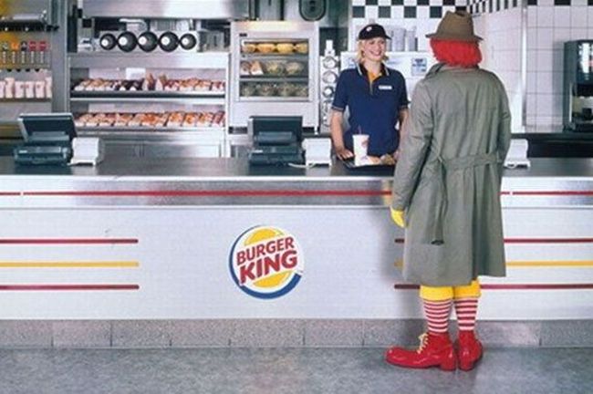 Ronald finally gets tired of eating Big-Macs ...