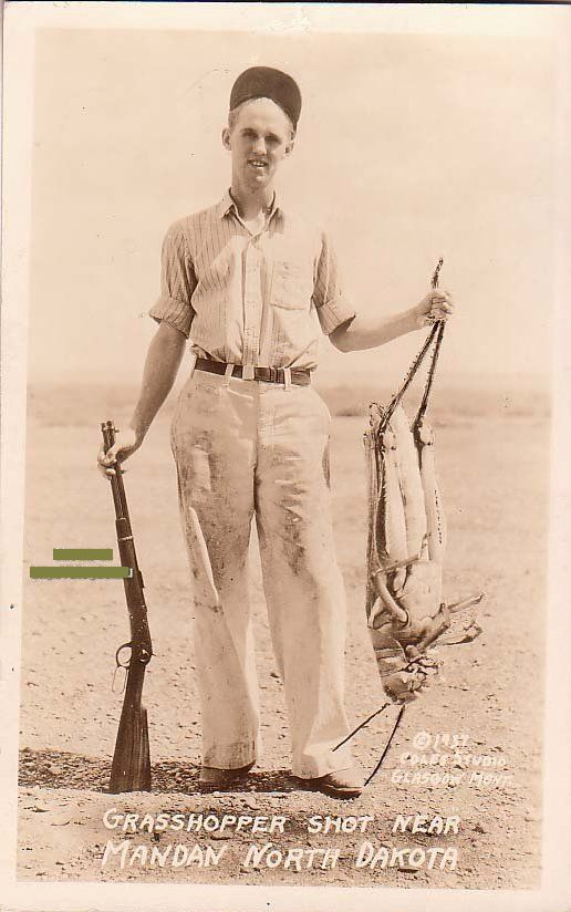 on his annual hunting expedition in North Dakota back in the 30's.