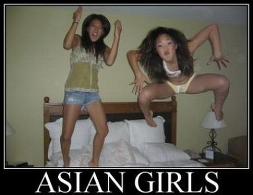 Ya' gotta' love those Asian girls.