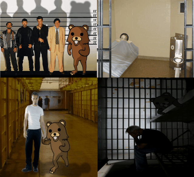 Pedo Bear has been captured and is now in jail.