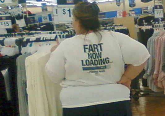 There are some classy ladies that shop at Walmart. It just so happens this isn't one of them