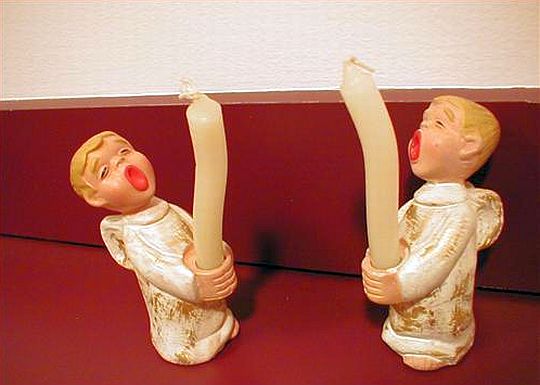 Choir Boy Candle Holders.