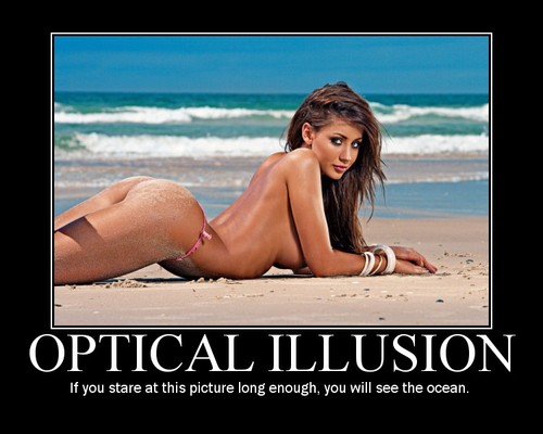 some, so called, optical illusions don't really work?