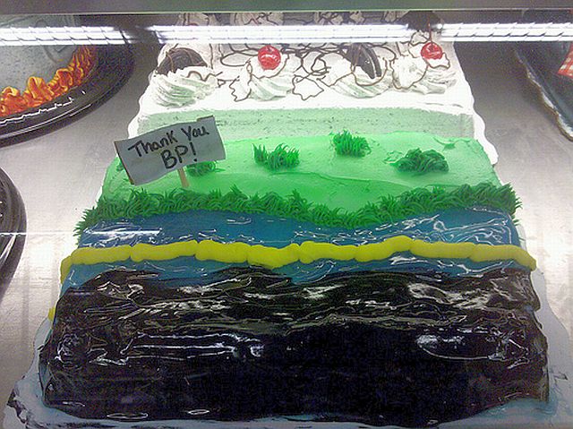 The cake isn't a wreck, although the coast soon will be!